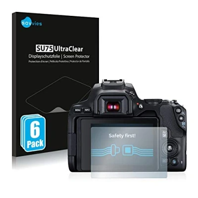 Afbeelding van Savvies (6 Stuks) Schermbeschermer voor Canon EOS 250D Screen Protector Ultra Transparant