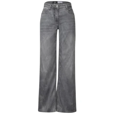 Afbeelding van Cecil Loose FIT Wide leg, Dames, Maat: 36x32, Grau
