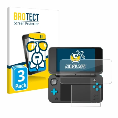 Afbeelding van BROTECT Glas Screen Protector voor New Nintendo 2DS XL (3 Stuks) Schermbeschermer [9H Hardheid, Beschermglas Folie niet Gehard Glas]