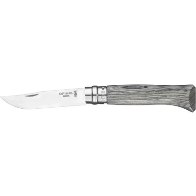 Afbeelding van Opinel Zakmes No. 08 RVS Berk Limited edition Grijs