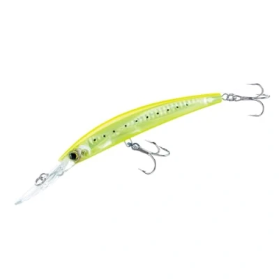 Afbeelding van Yo Zuri Crystal 3D Minnow Deep Diver Lokken, Chartreuse Zilver, 6 Inch