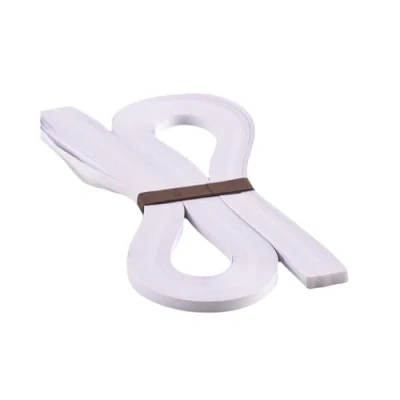 Afbeelding van quilling strips wit 5 mm quillingstrips papier 520 lengte 120 stuks