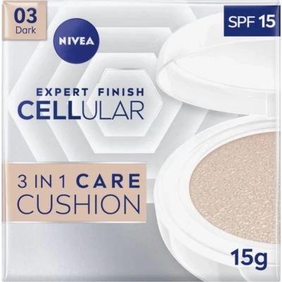 Afbeelding van Nivea Cellular Expert Finish 3 IN 1 CARE Cushion Dark Tonic, Maat: 15 g, 03