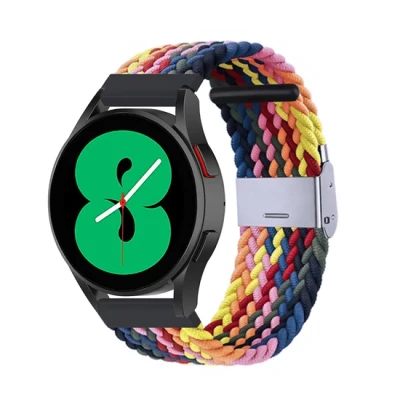 Afbeelding van Garmin Venu 2 &amp; 3 Braided nylon bandje Multicolor Summer