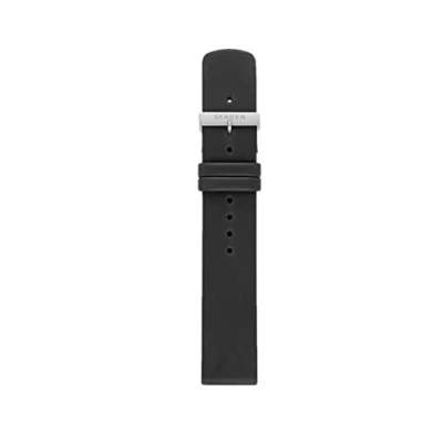 Afbeelding van SKAGEN LOSSE BANDJES met ZWARTE kleur, lederen band voor heren, SKB6117