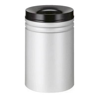Afbeelding van Papierbak vlamdovend 80ltr grijs/zwart
