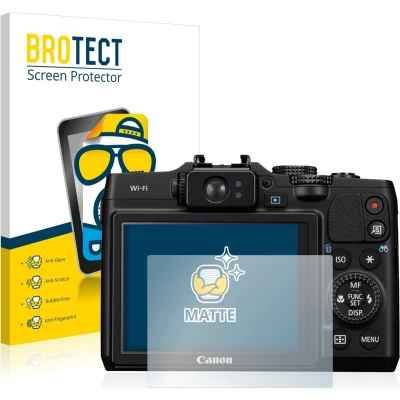 Afbeelding van BROTECT Screenprotector voor Canon PowerShot G16 Folie Beschermfolie matte (2 Stuks)