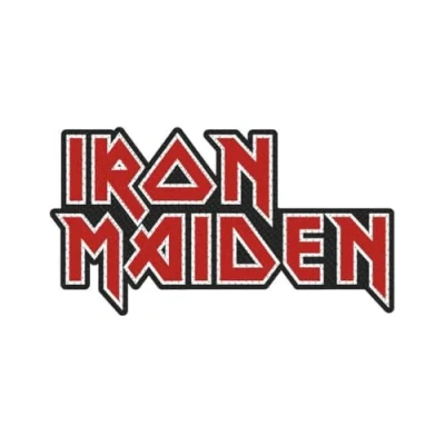Afbeelding van Iron Maiden Logo Cut Out Patch Rood