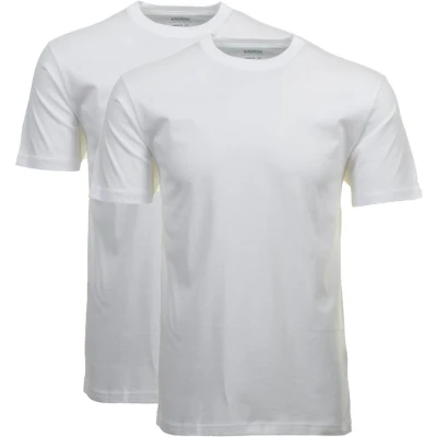 Afbeelding van RAGMAN Regular Fit T Shirt ronde hals Dubbel pak wit, Effen