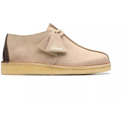 Afbeelding van Clarks Desert Trek heren veterschoen beige maat 41 (EU) 7 (UK)