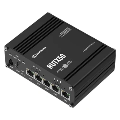 Afbeelding van Teltonika RUTX50 draadloze router Gigabit Ethernet 5G Roestvrijstaal
