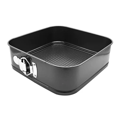 Afbeelding van Abcsea 1 Stuk Vierkante Veervorm, Puddingpan, Springvorm, Antiaanbaklaag, PFOA vrij, Robuust mm Koolstofstaal, 24 cm