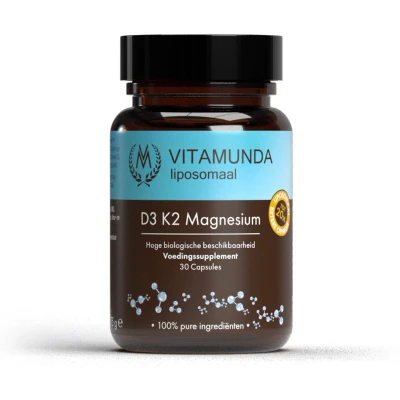 Afbeelding van Vitamunda Liposomale Magnesium D3 K2 Vegan 30ca