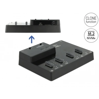 Afbeelding van Delock M.2 Dockingstation für 4 x NVMe PCIe SSD mit Klon Funktion