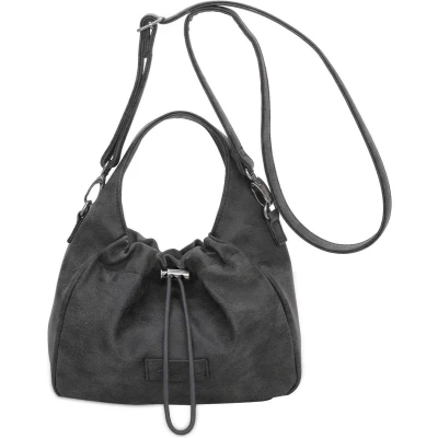 Afbeelding van Fritzi aus Preußen Handtas Schoudertas Poppi05 Vintage Crossbody Bag Black Idol Zwart