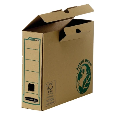 Afbeelding van Bankers Box Earth Series, A4, Transfer Archiefdoos, Rug Van 8 Cm Archiefdoos