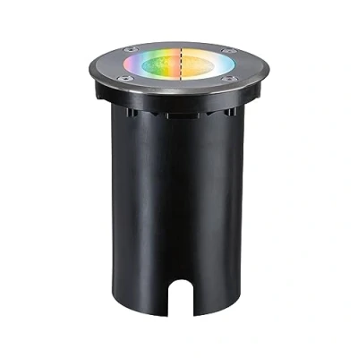Afbeelding van 94845 Zigbee 3.0 Floor round Paulmann Home Inbouwlamp 4.9 W RGBW IJzer (geborsteld)