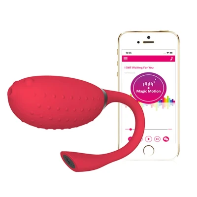 Afbeelding van Magic Motion Fugu Smart Wearable Vibrator Rood GRATIS TOY bij iedere bestelling v.a. 40,