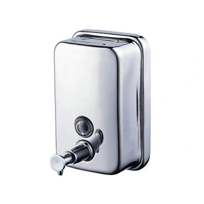 Afbeelding van Beelee Chrome Finish Double Zeep Shampoo Geldispenser 304 roestvrij staal, 800 ml