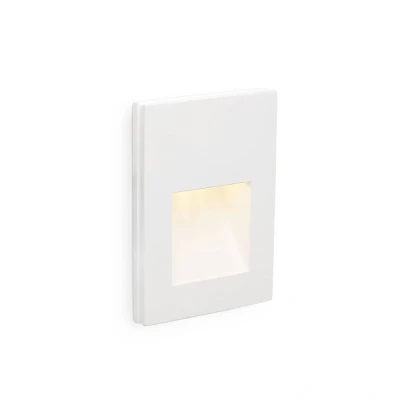 Afbeelding van Faro Lighting Plas LED 1 Licht Binnen Inbouw Wand Wit Pleisterwerk
