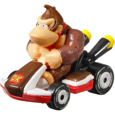 Afbeelding van DieCast GRN24 model Kart 5 cm Donkey KONG standaard van Super Mario meerkleurig 1/64 6