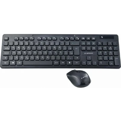 Afbeelding van Gembird KBS WCH 03 toetsenbord RF draadloos + USB QWERTY Engels Zwart