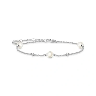 Afbeelding van Thomas Sabo Dames Armband 925 Zilver Parel One Size 88478576