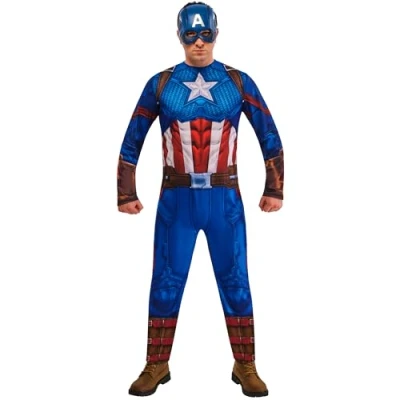Afbeelding van Rubies Officiële Captain America Classic Volwassene, Maat Large