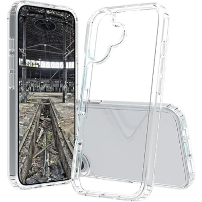 Afbeelding van JT Berlin BackCase Pankow Clear Backcover Apple iPhone 16 Transparant Inductieve lading