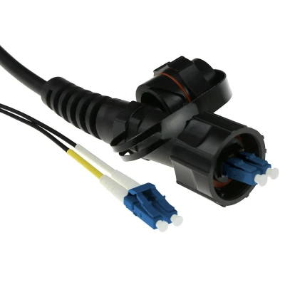 Afbeelding van ACT RL7320 Glasvezel Patchkabel Duplex LC(IP67)/LC 9/125µm OS2 20 meter