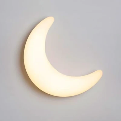 Afbeelding van GUANSHAN 3D Crème Imitatie Maan Creatieve Wandlamp Nachtkastje Romantische Slaapkamer Woonkamer, Kinderkamer Decoratie Wandkandelaar