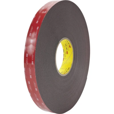 Afbeelding van 3M 5962F/1233 Dubbelzijdige tape Zwart (l x b) 33 m 12 mm 1 stuk(s)
