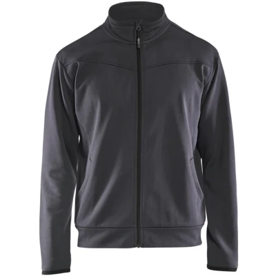 Afbeelding van Blaklader Service sweatshirt met rits 3362 2526 Medium Grijs/Zwart XL