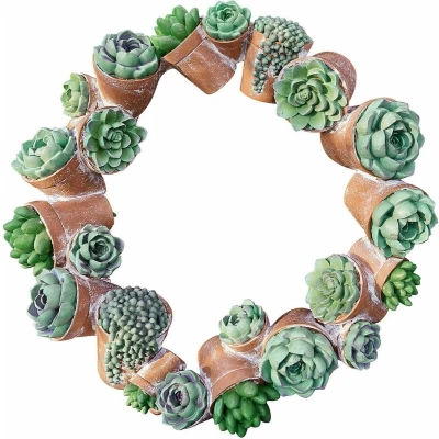 Afbeelding van LOBERON Krans Junit groen/bruin