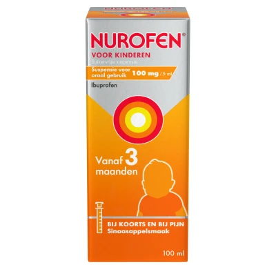 Afbeelding van Nurofen Voor Kind Suspensie Suikervrij 20mg/ml