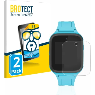 Afbeelding van BROTECT Screenprotector voor TCL Movetime FamilyWatch Kids MT40X Folie Beschermfolie transparant (2 Stuks)