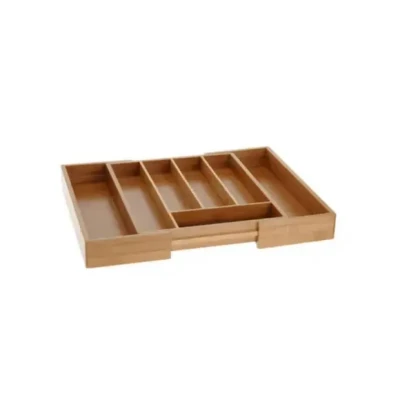 Afbeelding van Excellent Houseware Bamboe uitschuifbare bestekbak