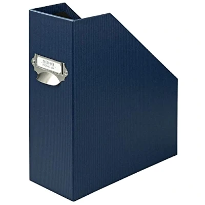 Afbeelding van Rössler Papier 1318452901 S.O.H.O. Stehsammler für DIN A4, mit Griff und beschriftbarem Einsteckschild, 11,5 x 26 31,5 cm, navy, 1 Stück
