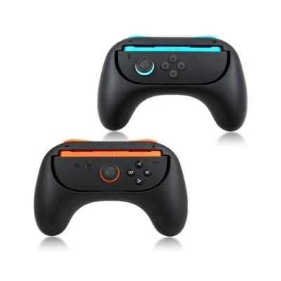 Afbeelding van Controller Grips voor Switch 2 (2025), Slijtebestendige &amp; Anti Drop Game Holder Joy Cons, Pack Switch2 Controllers Handle Kit