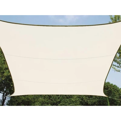 Afbeelding van Schaduwdoek rechthoek Perel 4 x 3 meter (Waterafstotend, Crème)