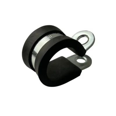 Afbeelding van TR Verzinkt Rubber Gevoerde P Clips Kabel Montage Slang Pijpklem 16mm x5 stuks