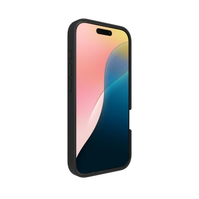 Afbeelding van Zagg Manhattan Snap Hoesje Geschikt voor Apple iPhone 16 Pro Compatibel met MagSafe Siliconen Back Cover Grafeen Zwart
