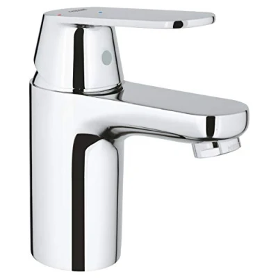 Afbeelding van Grohe eurosmart cosmopolitan wastafelmengkraan s size es po waste eengreeps 1 gats 148mm hoogte 92mm uitloop vast chroom 23927000