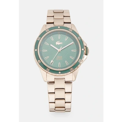 Afbeelding van Lacoste Santorini Horloge Rose goldcoloured/green, Dames, Maat: One Size, gold coloured/green