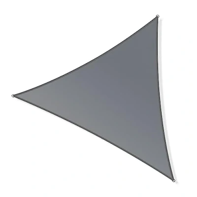 Afbeelding van Toboli schaduwdoek driehoek 3x3x4,2 m zonwering luifel UV bescherming 30+ voor tuin, terras balkon