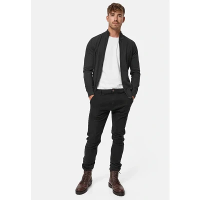 Afbeelding van Indicode Jeans LAU Sweater met rits, Heren, Maat: Small, Charcoal mix