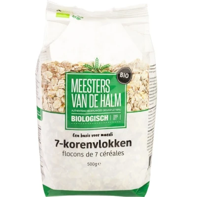 Afbeelding van 3x De halm 7 Korenvlokken Eko 500 gr