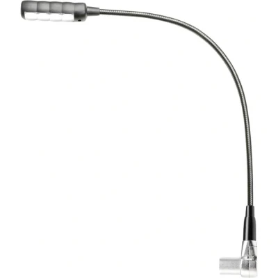 Afbeelding van Adam Hall SLED 1 ULTRA XLR 3 A pin zwanenhals lamp met 4 COB LED&quot;;s (haakse plug)