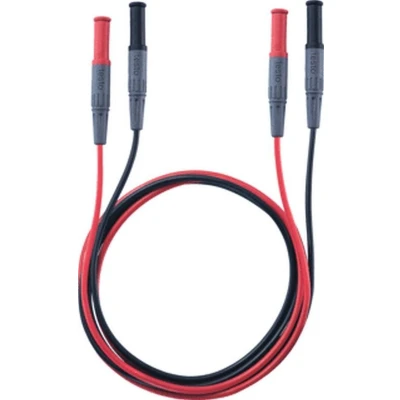 Afbeelding van testo 0590 0013 Veiligheidsmeetsnoerenset Stekker 4 mm 1.00 m Zwart, Rood 1 stuk(s)