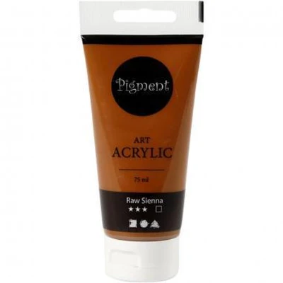 Afbeelding van Creativ Company Pigment Art Acrylverf Raw Sienna Bruin, 75ml